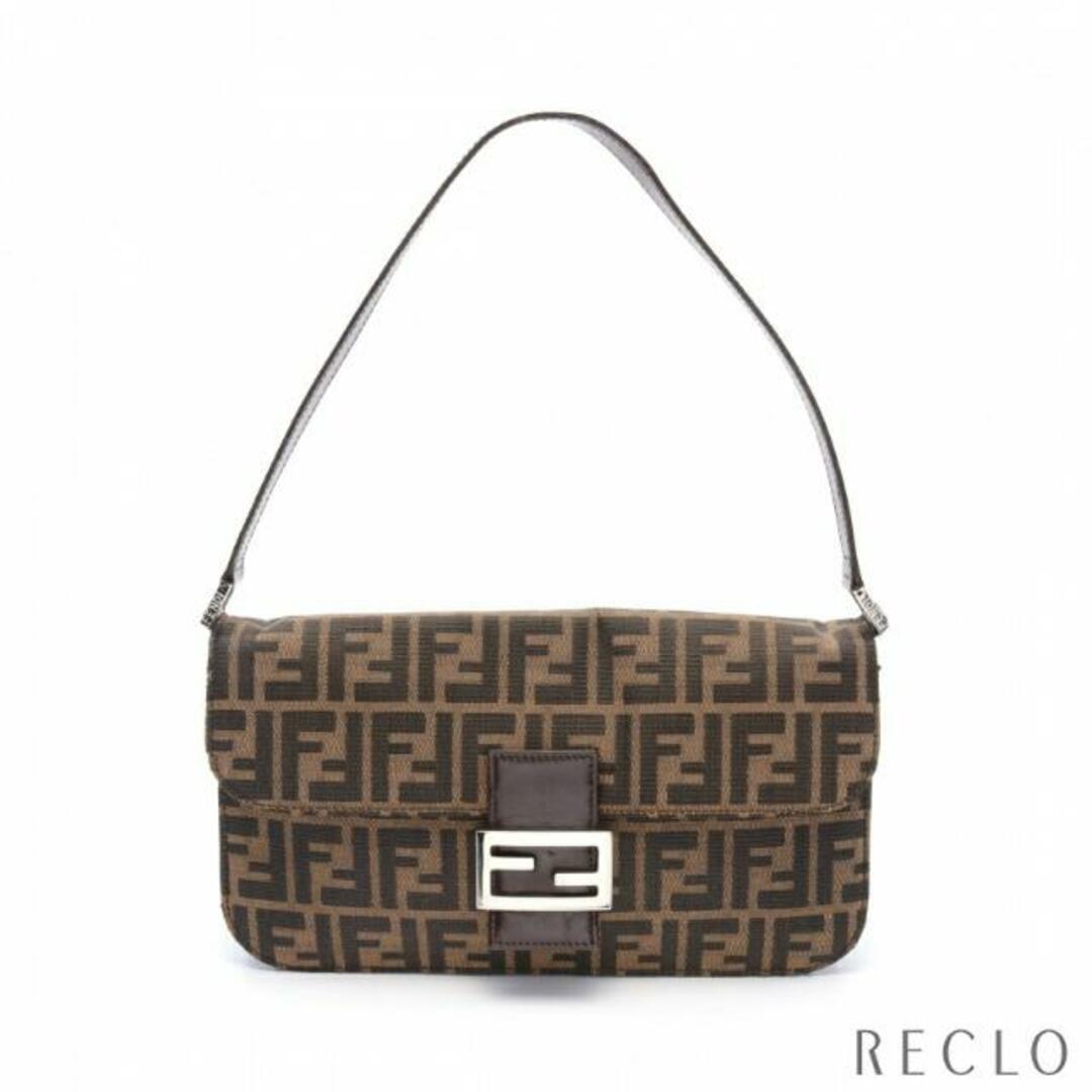 FENDI(フェンディ)のズッカ ワンショルダーバッグ キャンバス レザー ベージュ ダークブラウン レディースのバッグ(ショルダーバッグ)の商品写真