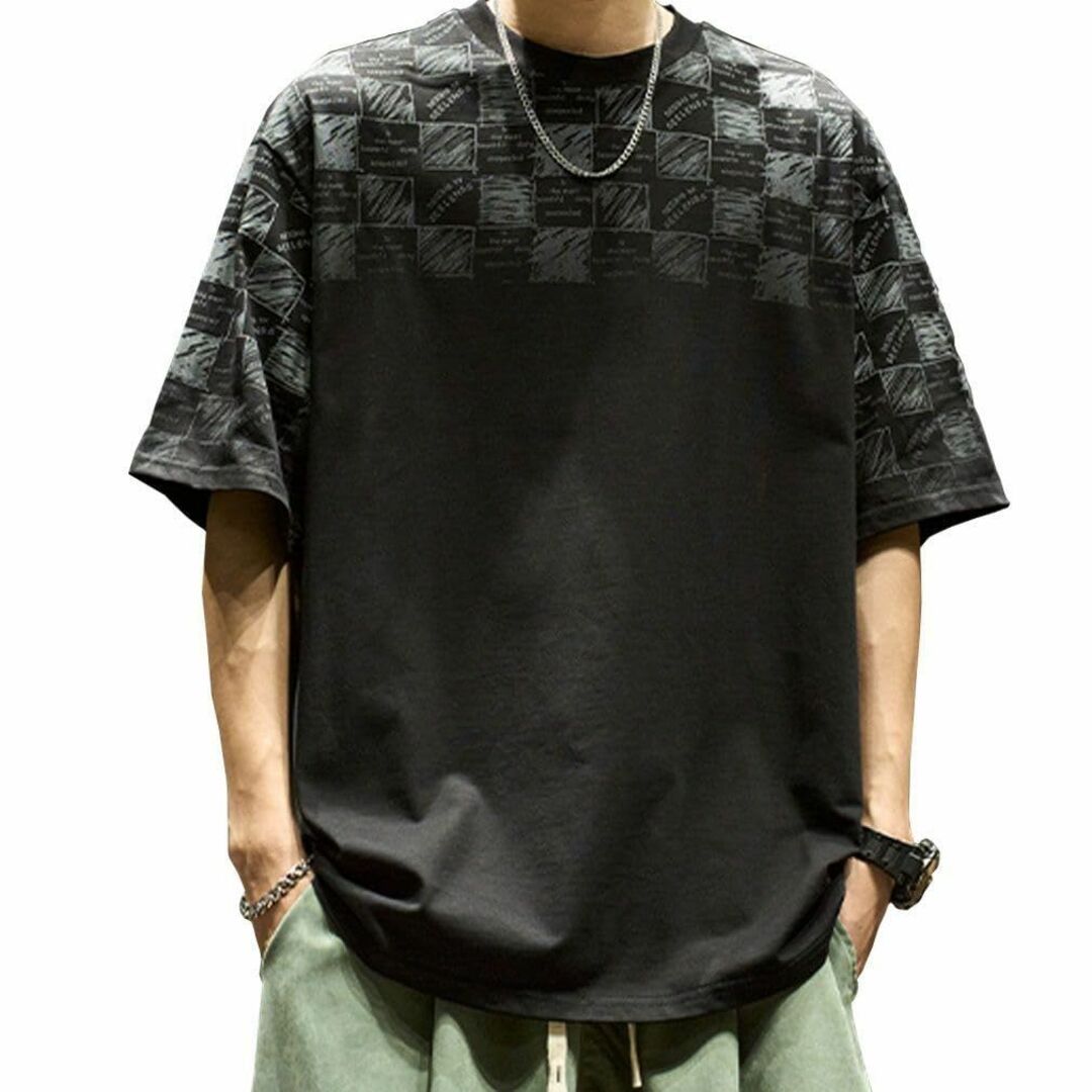 [FJLTDCP] tシャツ メンズ 半袖 ビッグt グラデーション カットソー