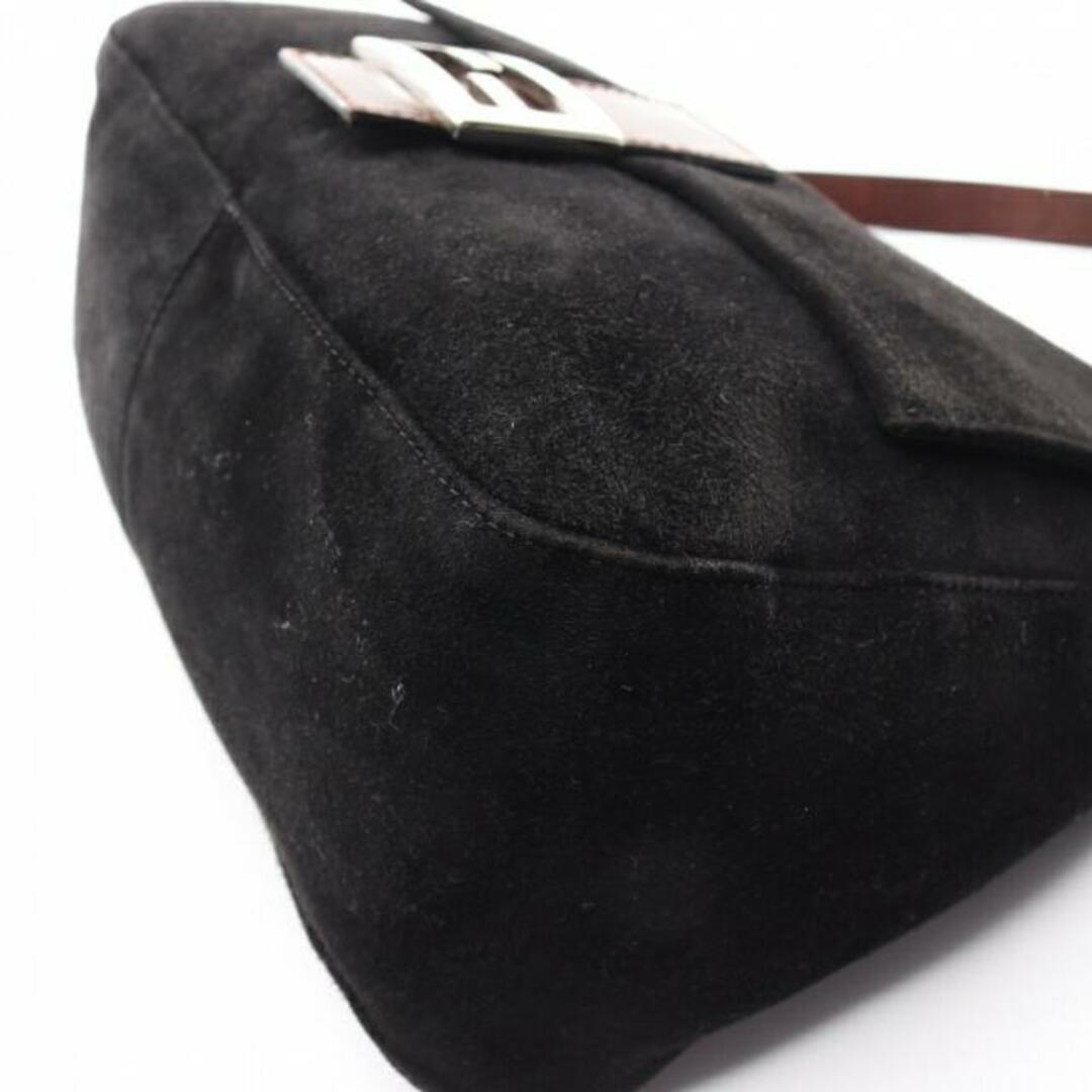 FENDI(フェンディ)のマンマバケット ワンショルダーバッグ スエード レザー ブラック ダークブラウン レディースのバッグ(ショルダーバッグ)の商品写真
