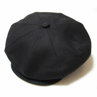 ニューヨークハット(NEW YORK HAT)のUSA製ニューヨークハットCanvas Newsboy コットン素材 黒XL新品(キャスケット)