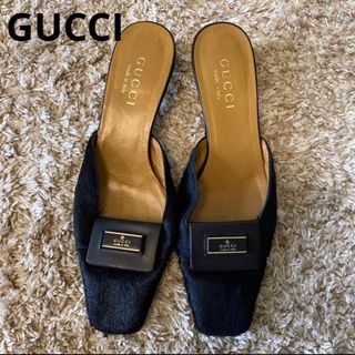 グッチ(Gucci)のGUCCI グッチ サンダル　ミュール　35.5(ハイヒール/パンプス)