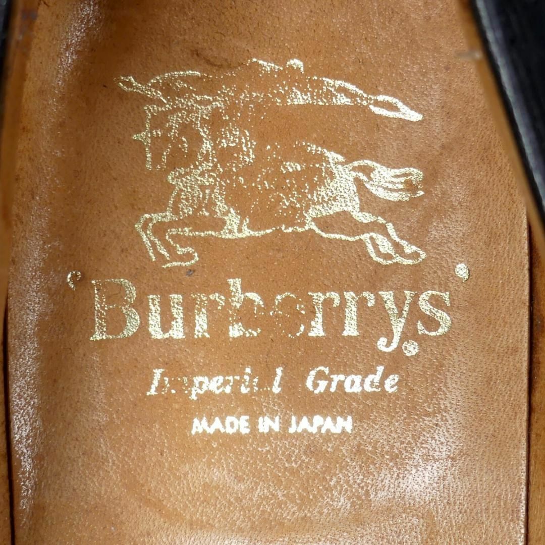 BURBERRYS’ バーバリー ローファー 25 本革 黒 レザー X6991