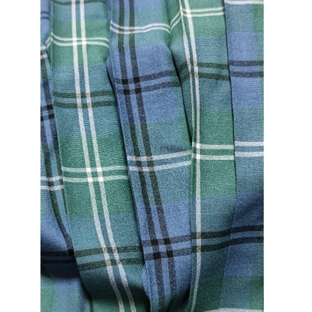 Yorkland(ヨークランド)のヨークランドで購入　キルトスカート(Ｌ)ブルー系　GLEN NEVIS春夏物 レディースのスカート(ロングスカート)の商品写真