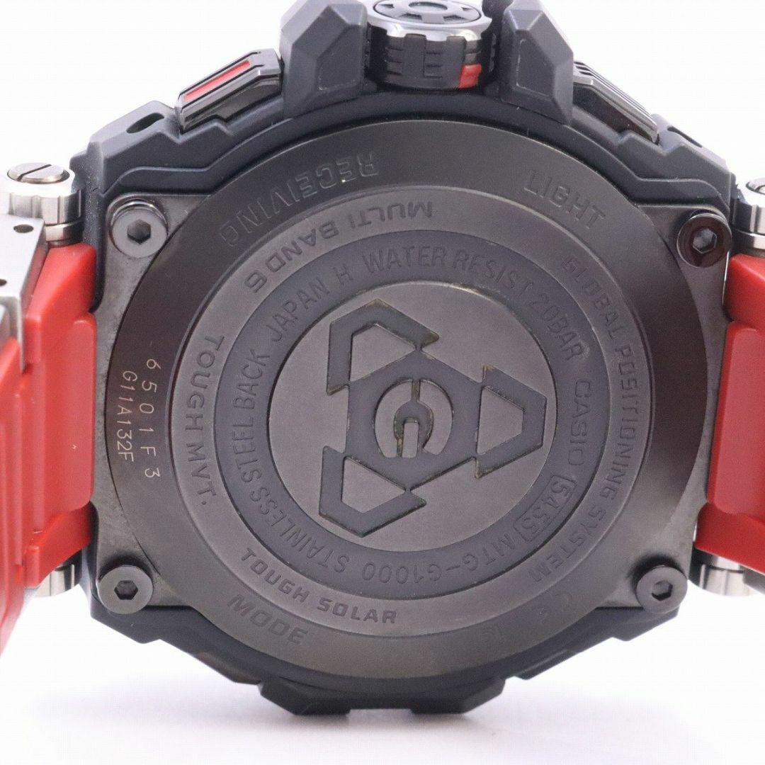 カシオ G-SHOCK MT-G GPSハイブリット電波ソーラー メンズ 腕時計 黒文字盤 コンポジットバンド MTG-G1000RS-1AJF 8