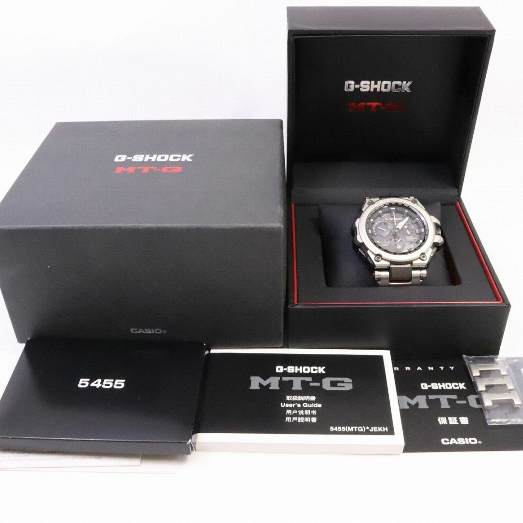 カシオ G-SHOCK MT-G GPSハイブリット電波ソーラー メンズ 腕時計 黒文字盤 コンポジットバンド MTG-G1000RS-1AJF 9