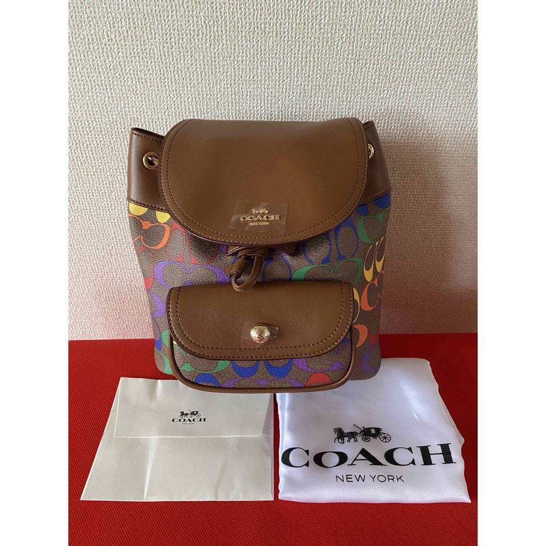 COACH(コーチ)のCOACH  コーチ　リュック　バックパック　レインボー22　C4097 レディースのバッグ(リュック/バックパック)の商品写真