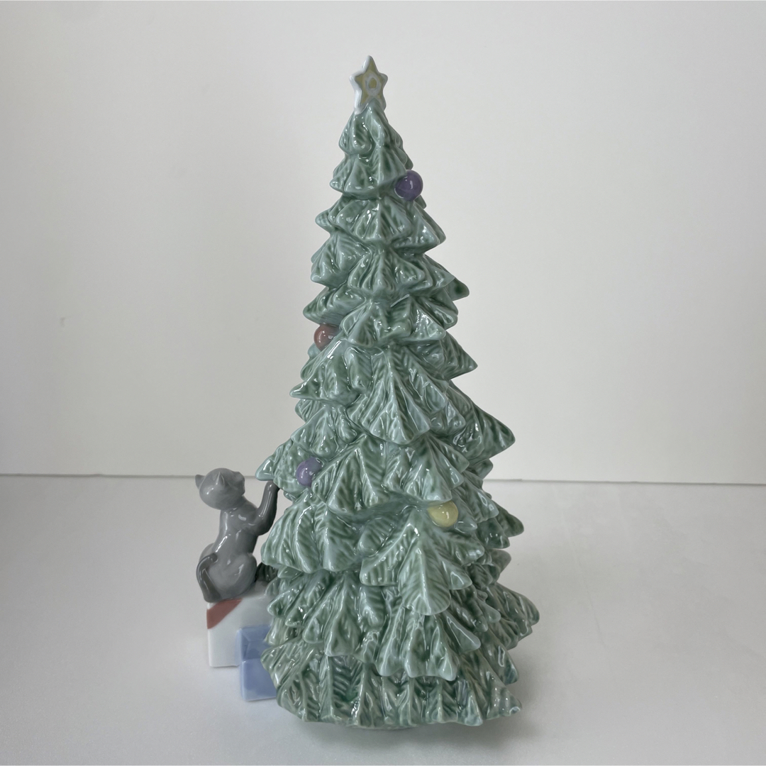 新品　NAO ナオ　ツリーとあそぼう　クリスマスツリー　リヤドロ　陶器　犬　猫 3