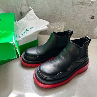 ボッテガヴェネタ   Tire Chelsea Boot 630284VBS50 サイドゴアレザータイヤチェルシーブーツ  メンズ 40