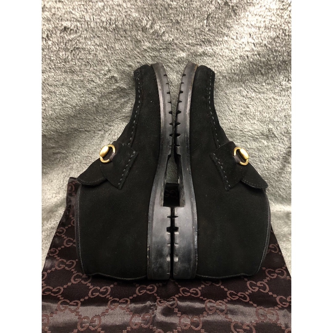 Gucci(グッチ)のGUCCI グッチ　ホースビット　スエード　チャッカブーツ イタリア製 レディースの靴/シューズ(ブーツ)の商品写真