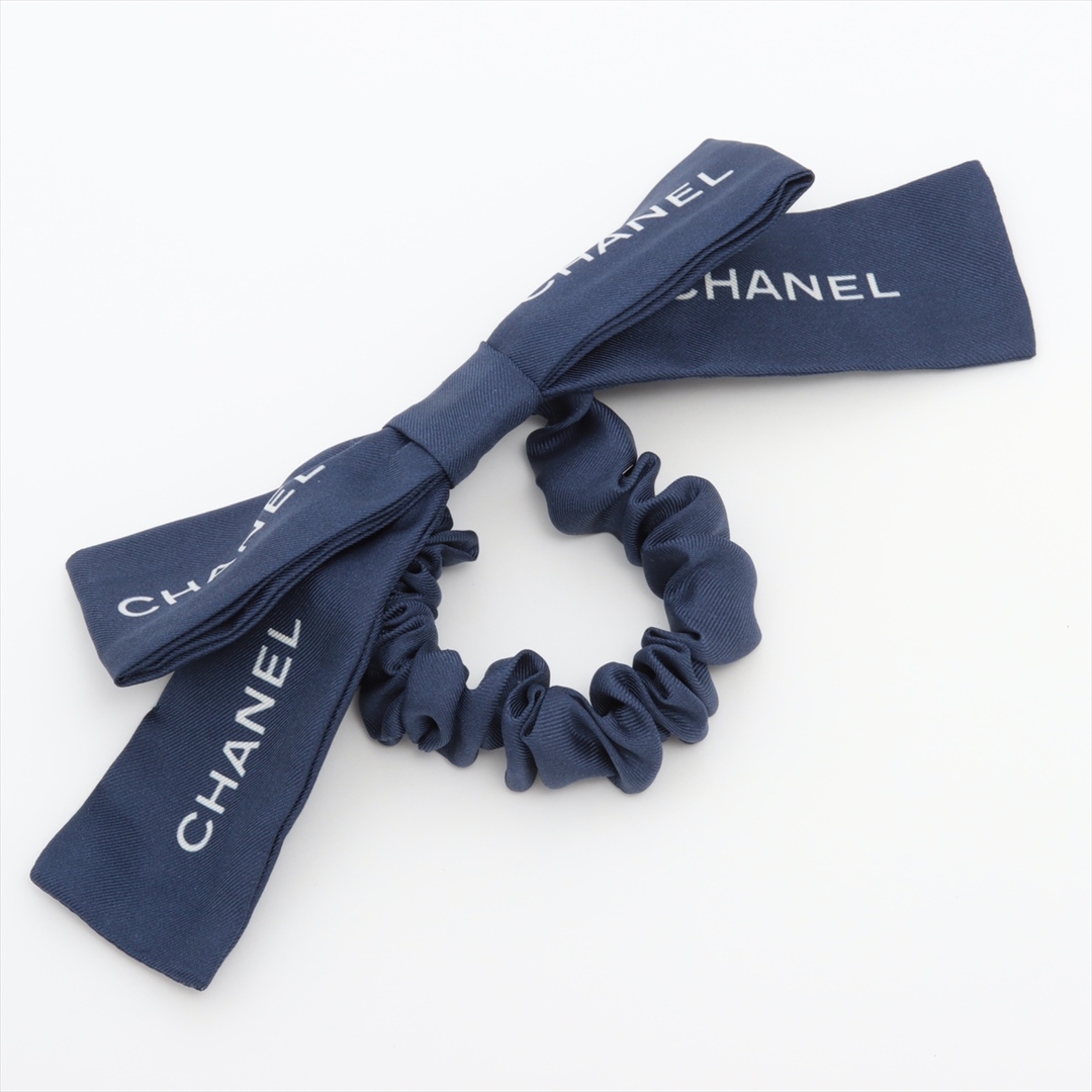CHANEL - シャネル ロゴ シルク  ネイビー ユニセックス その他小物
