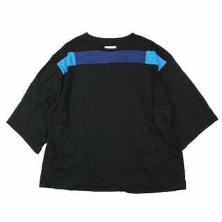 シャリーフ(SHAREEF)のシャリーフ SHAREEF ビッグシルエット Tシャツ カットソー 半袖 黒(Tシャツ/カットソー(半袖/袖なし))