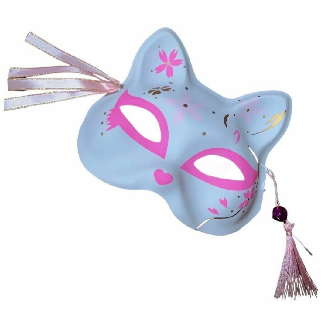 送料無料 狐 学園祭 マスク 仮面 ハロウィン イベント フェス ペア 2点 エンタメ/ホビーのコスプレ(小道具)の商品写真