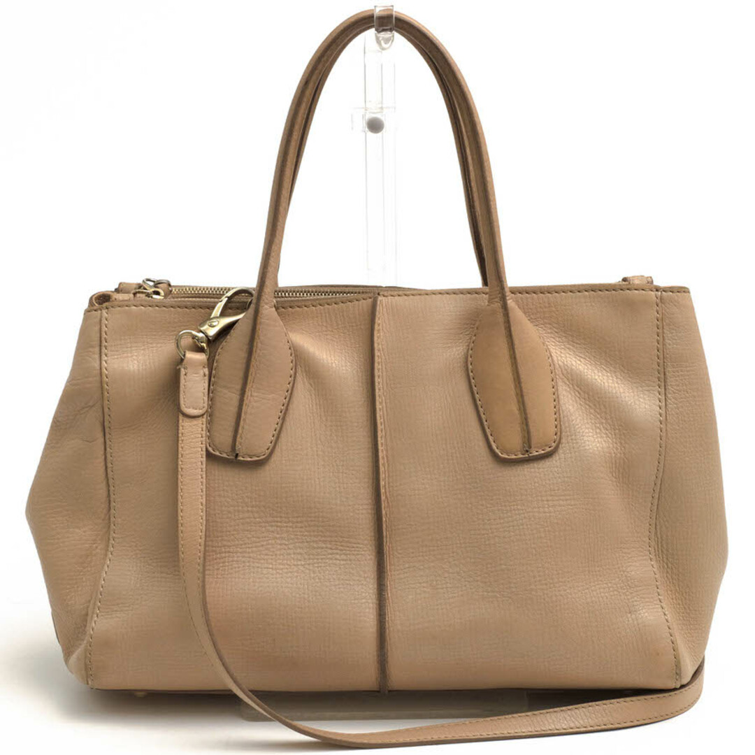 TOD'S Dバッグ トートバッグ 2WAY A4可 本革 キャメル 宜しい レザー TOD'S Dバッグ トートバッグ 2WAY A4可 本革 キャメル 宜しい レザー