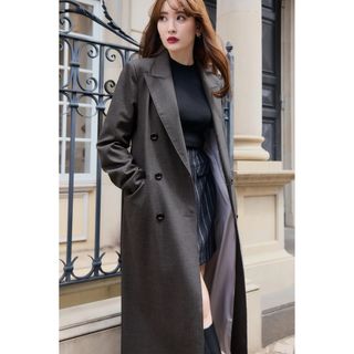 HerLipTo Double-Breasted Long Blazer