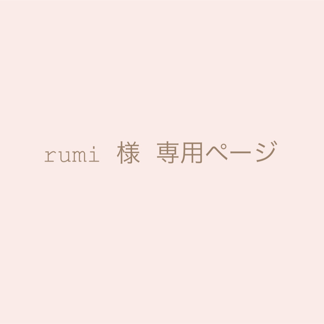 ⋆⸜ rumi様 専用ページ ⸝⋆の通販 by aikomade.912|ラクマ