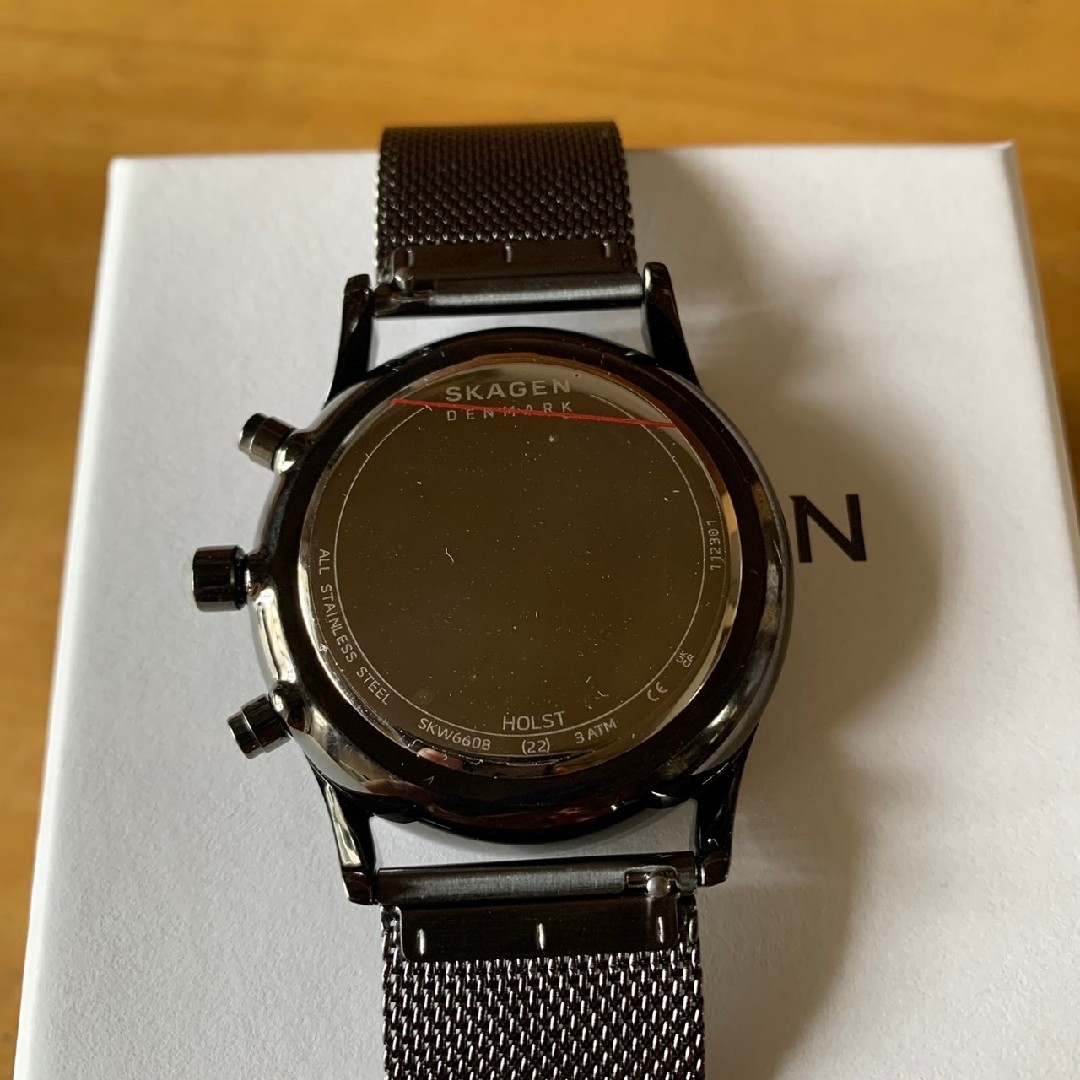 新品✨スカーゲン SKAGEN クオーツ 腕時計 SKW6608 ガンメタ