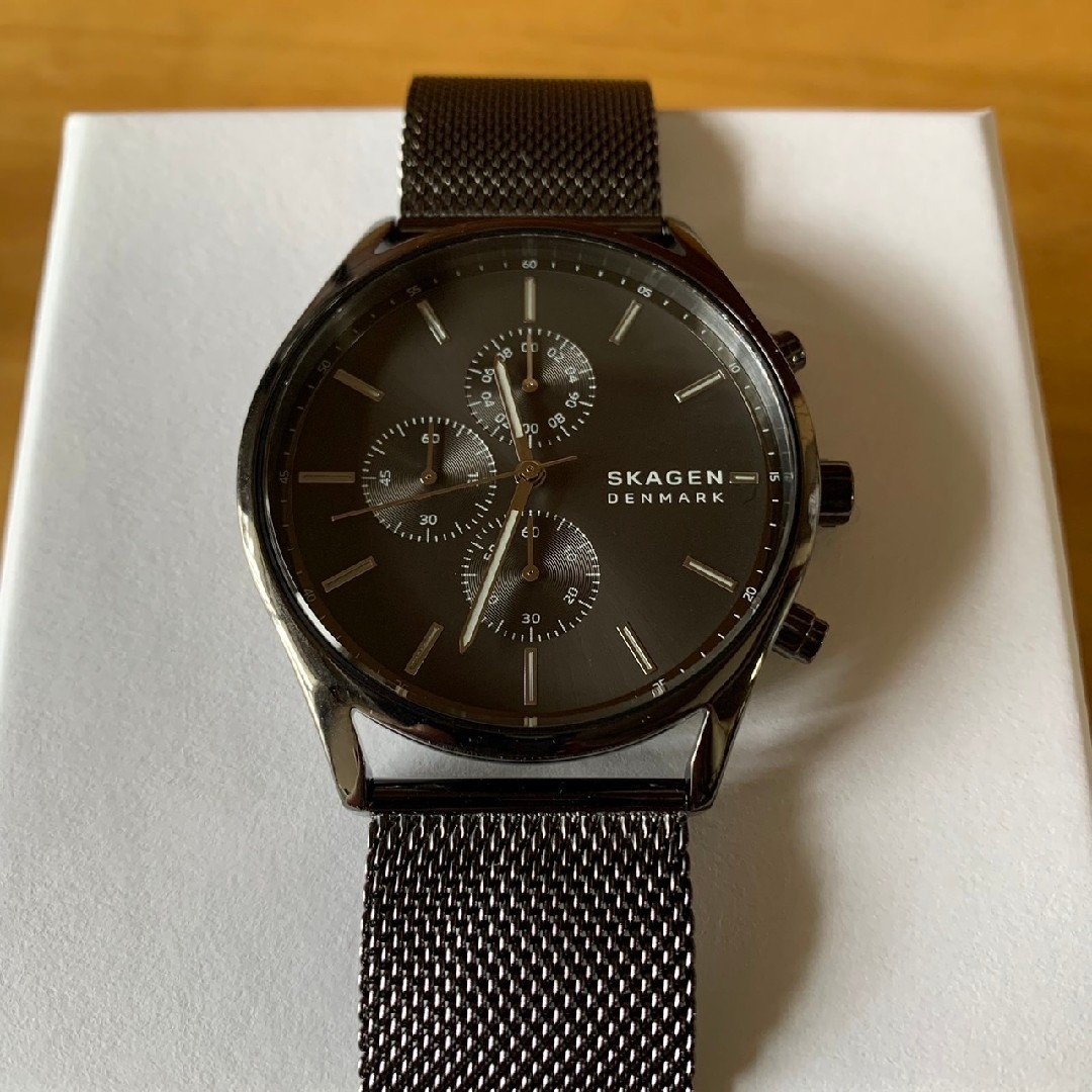 新品✨スカーゲン SKAGEN クオーツ 腕時計 SKW6608 ガンメタ