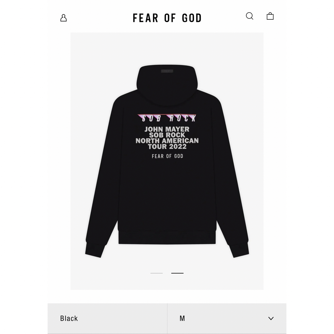 Fear of God Sob Rock Hoodie パーカー　メンズ