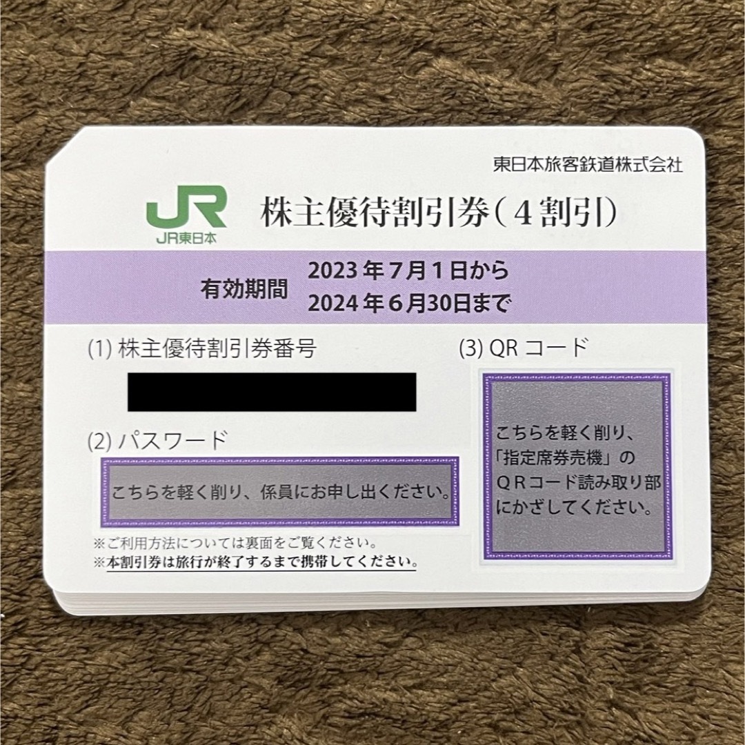 JR - JR東日本 東日本旅客鉄道 株主優待券 4枚の通販 by だるま's shop