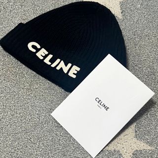 celine - CELINE セリーヌ エンブロイダリー ニット帽 ウール製の通販