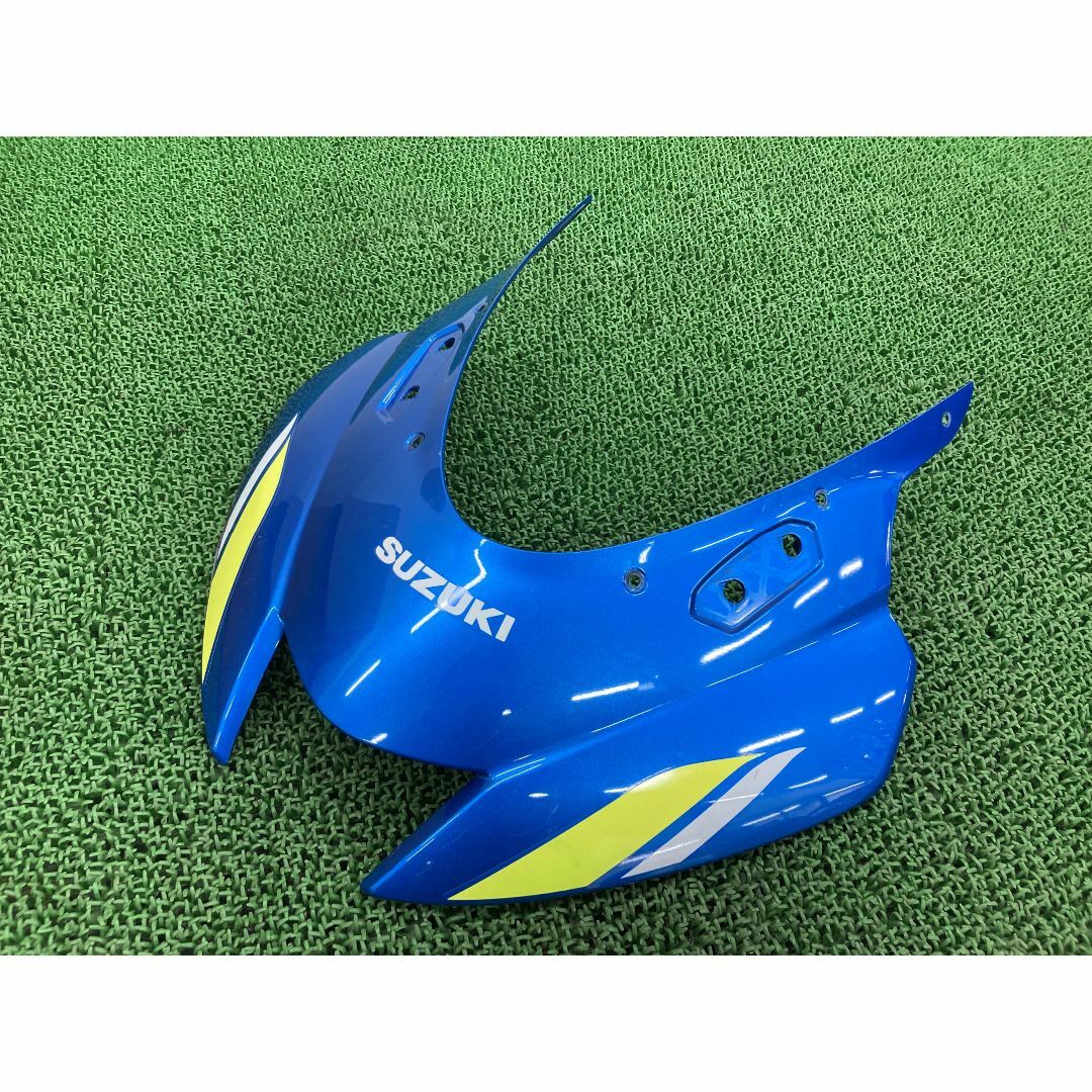 GSX-R125 アッパーカウル 青M 23K0 スズキ 純正  バイク 部品 DL33B フロントカウル フロントカバー 修復素材に 品薄 車検 Genuine:22326334