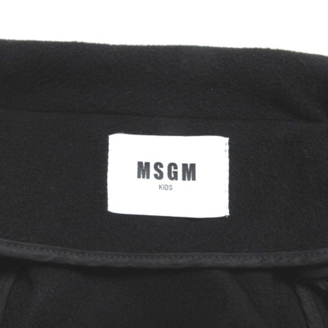 MSGM(エムエスジイエム)のエムエスジーエム MSGM ポンチョ ケープコート 14歳 160cm相当 黒 キッズ/ベビー/マタニティのキッズ服女の子用(90cm~)(コート)の商品写真