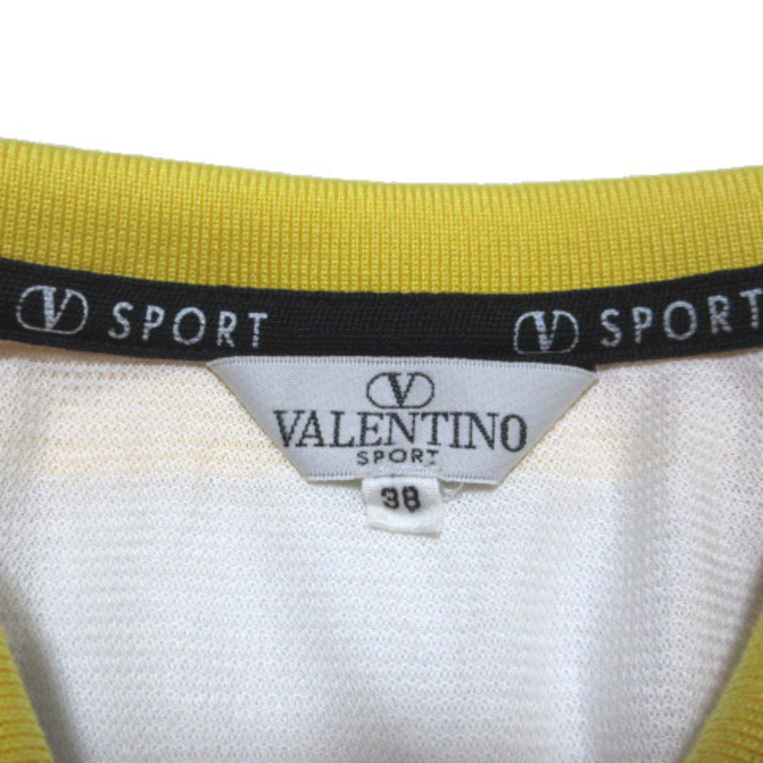 VALENTINO(ヴァレンティノ)のヴァレンティノ SPORT ポロシャツ ノースリーブ ゴルフ ウエア 白 38  スポーツ/アウトドアのゴルフ(ウエア)の商品写真