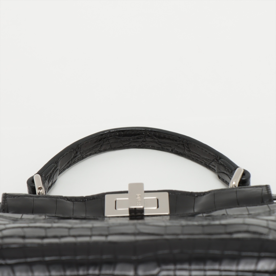 FENDI(フェンディ)のフェンディ  クロコ  ブラック レディース ハンドバッグ レディースのバッグ(ハンドバッグ)の商品写真