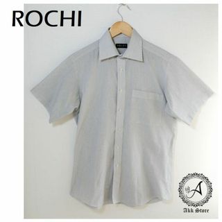 アオキ(AOKI)のROCHI メンズ AOKI 半袖 ワイシャツ ストライプ S(シャツ)