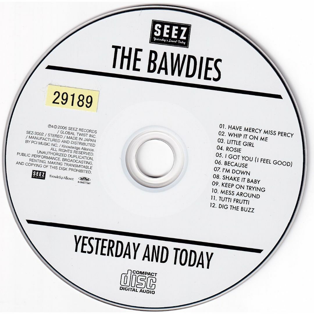 THE BAWDIES サイン入りLPレコード CD購入抽選