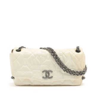 シャネル(CHANEL)のシャネル  ラムスキン  ホワイト レディース ショルダーバッグ(ショルダーバッグ)