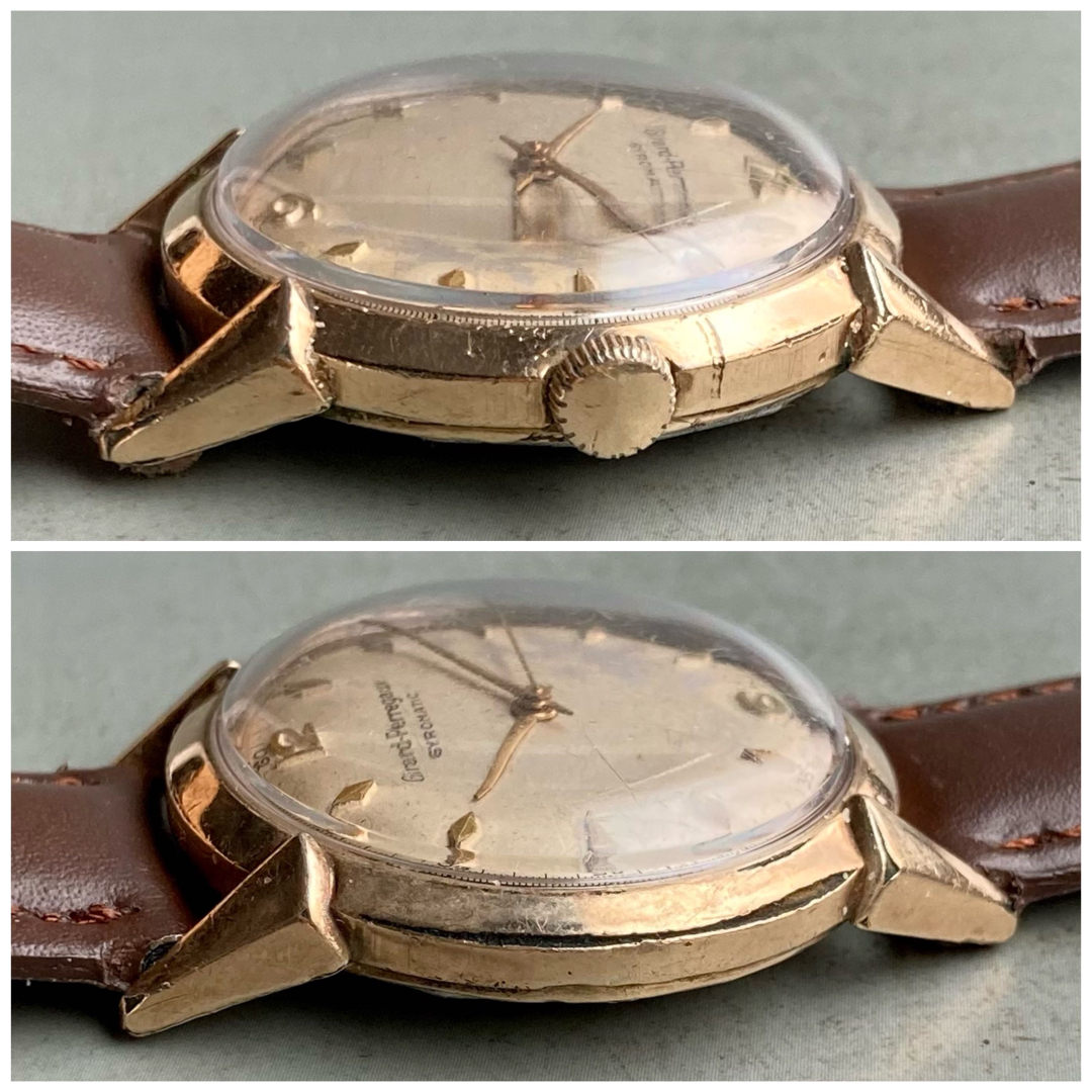 【国内OH】ジラールぺルゴ フェラーリ 1950年代 メンズ アンティーク時計