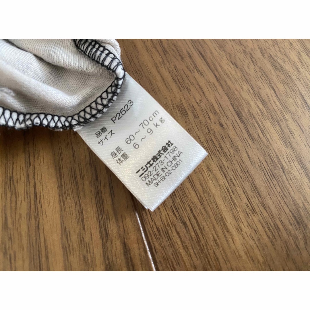 ベビー袴 ロンパース 60-70 キッズ/ベビー/マタニティのベビー服(~85cm)(和服/着物)の商品写真