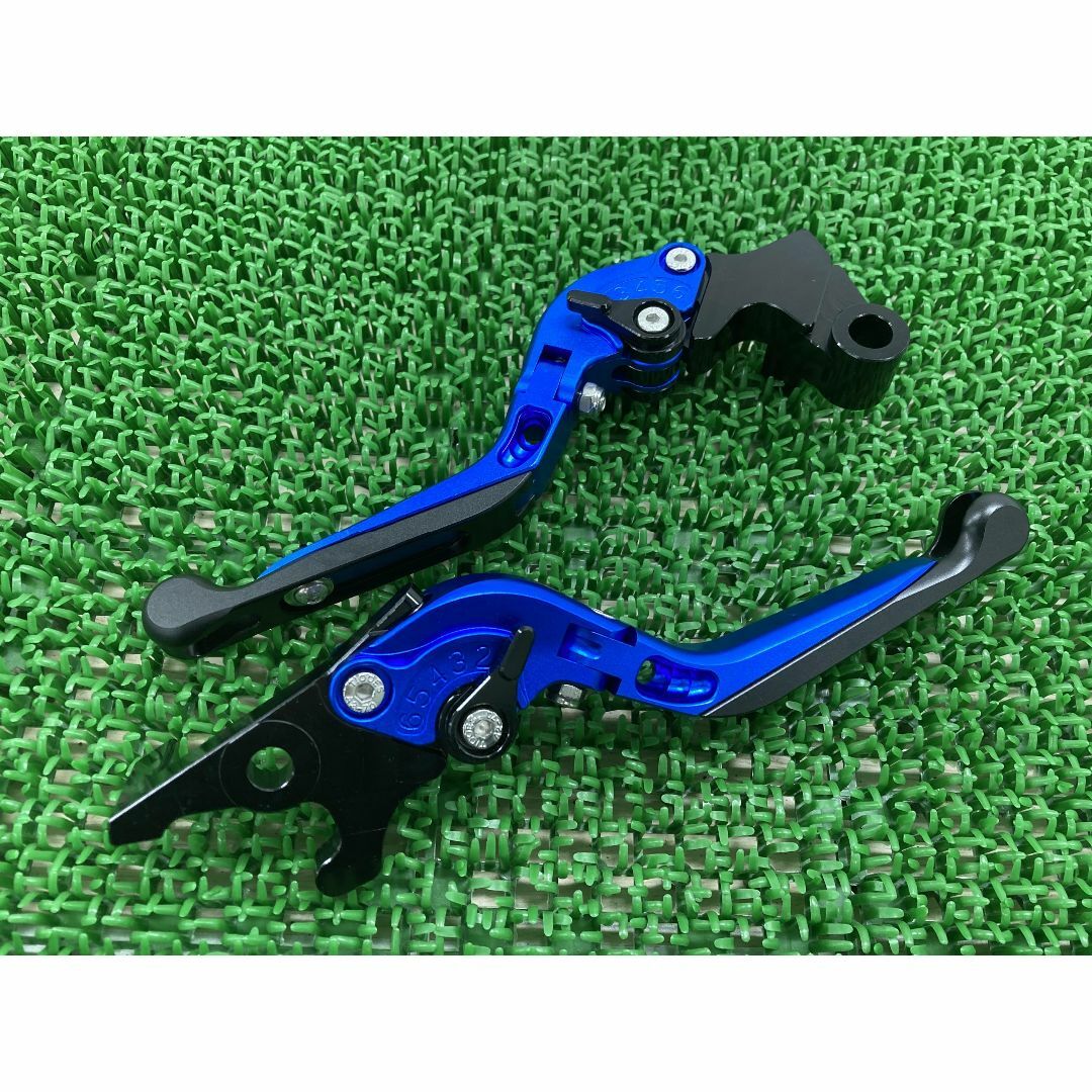 YZF-R25 レバー 左右 青 社外  バイク 部品 RG10J RG43J YZF-R3 MT-25 MT-03 ブレーキレバー:22322501