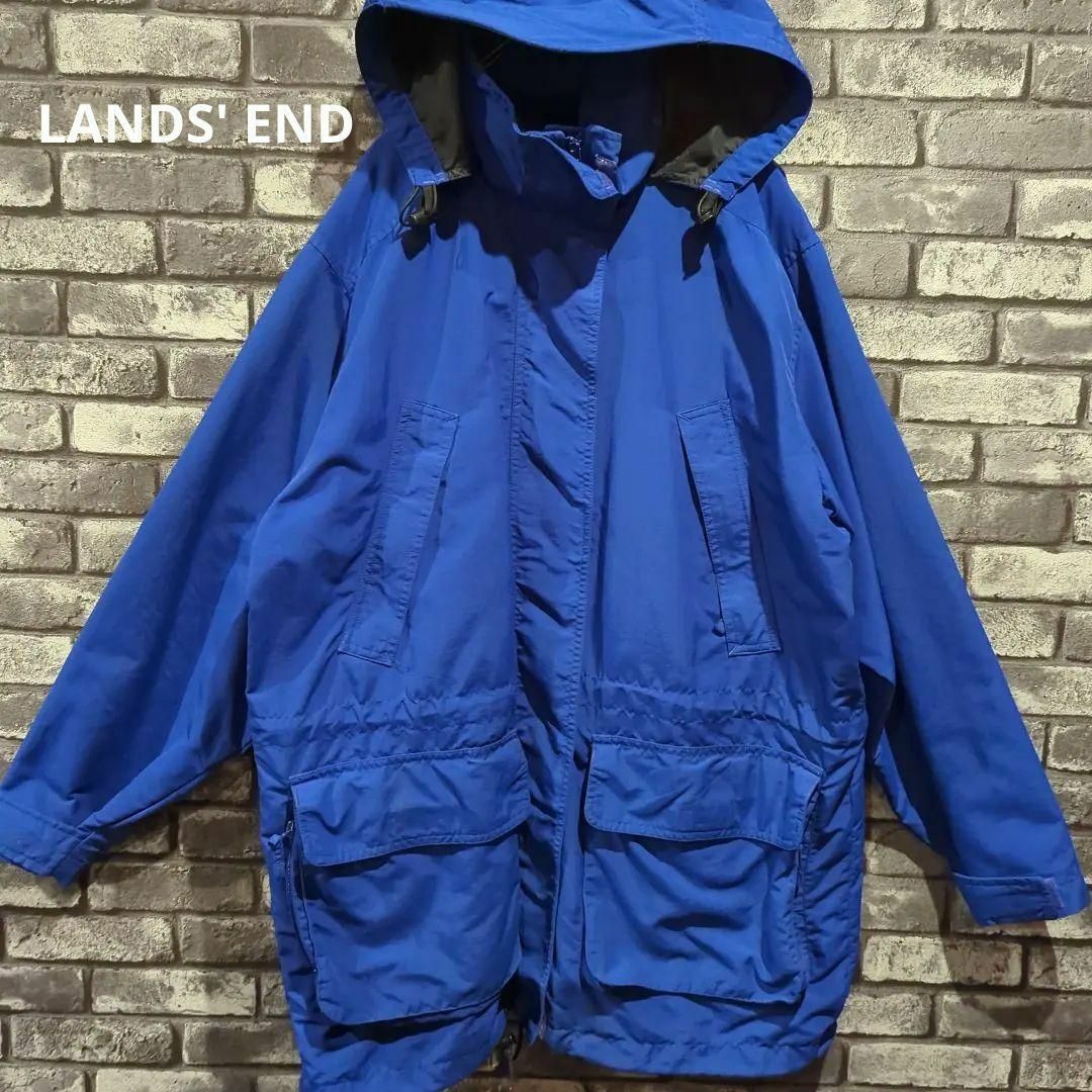 90s LANDS'END ランズエンド アノラック ジャケット ナイロン