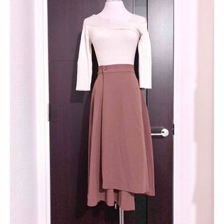 VICKY ビッキー セットアップ ニット&フェイクスエードプリーツスカ