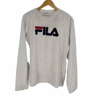 FILA(フィラ) フロントロゴ フリース トレーナー レディース トップス