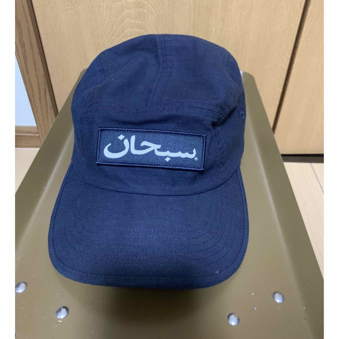 6 PANEL SUPREME ARABIC LOGO NAVY CAP HAT CAPS CASQUETTE CAMP NEW YORK  AUTHENTIC