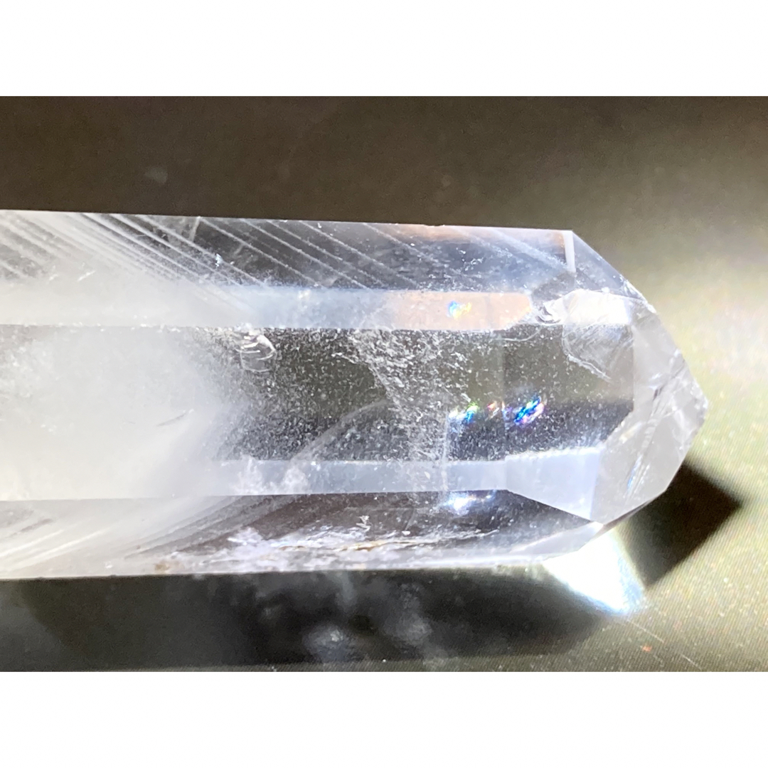 龍脈水晶✨】レインボー ホワイトファントム 千層水晶 ポイント