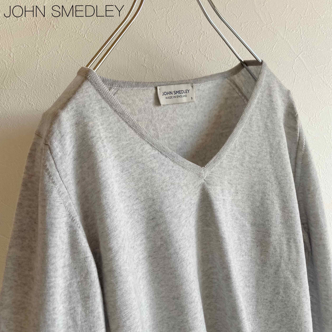 JOHN SMEDLEY ジョンスメドレー　ハイゲージＶネックニット