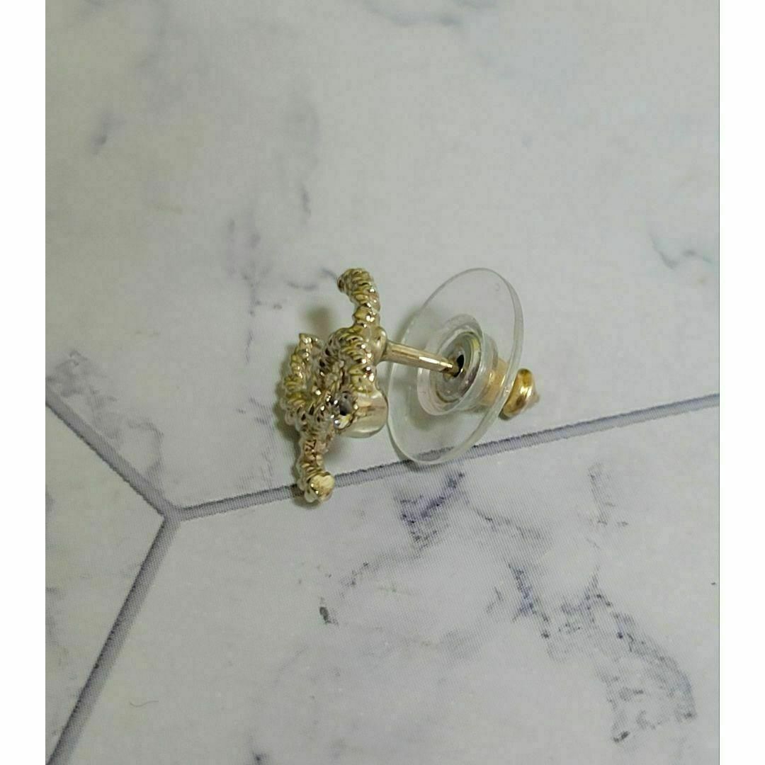 CHANEL - CHANEL ココマーク ゴールド キラキラ ビジュー ピアス 片耳