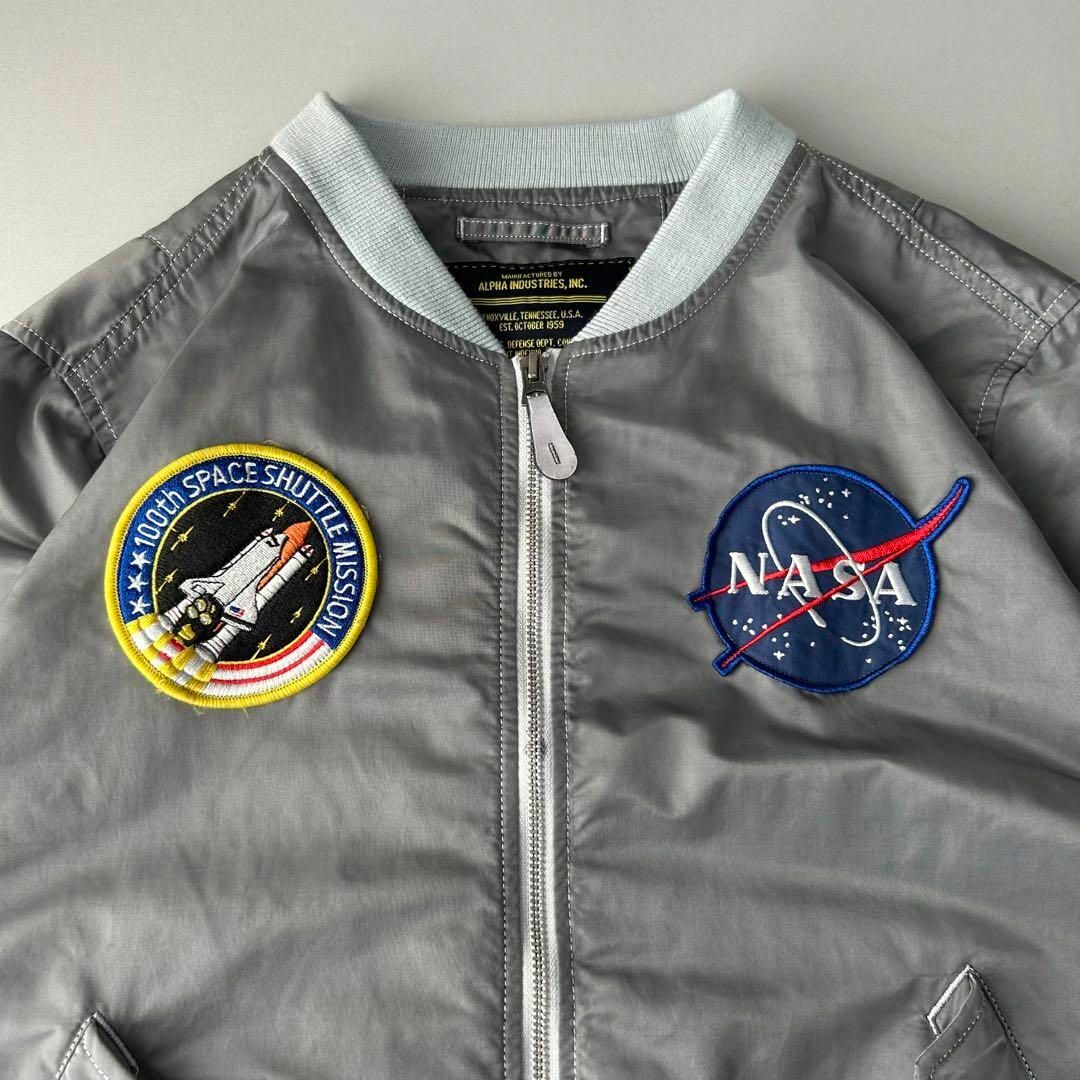 ALPHA INDUSTRIES - 後染め ALPHA INDUSTRIES NASA MA-1 フライト