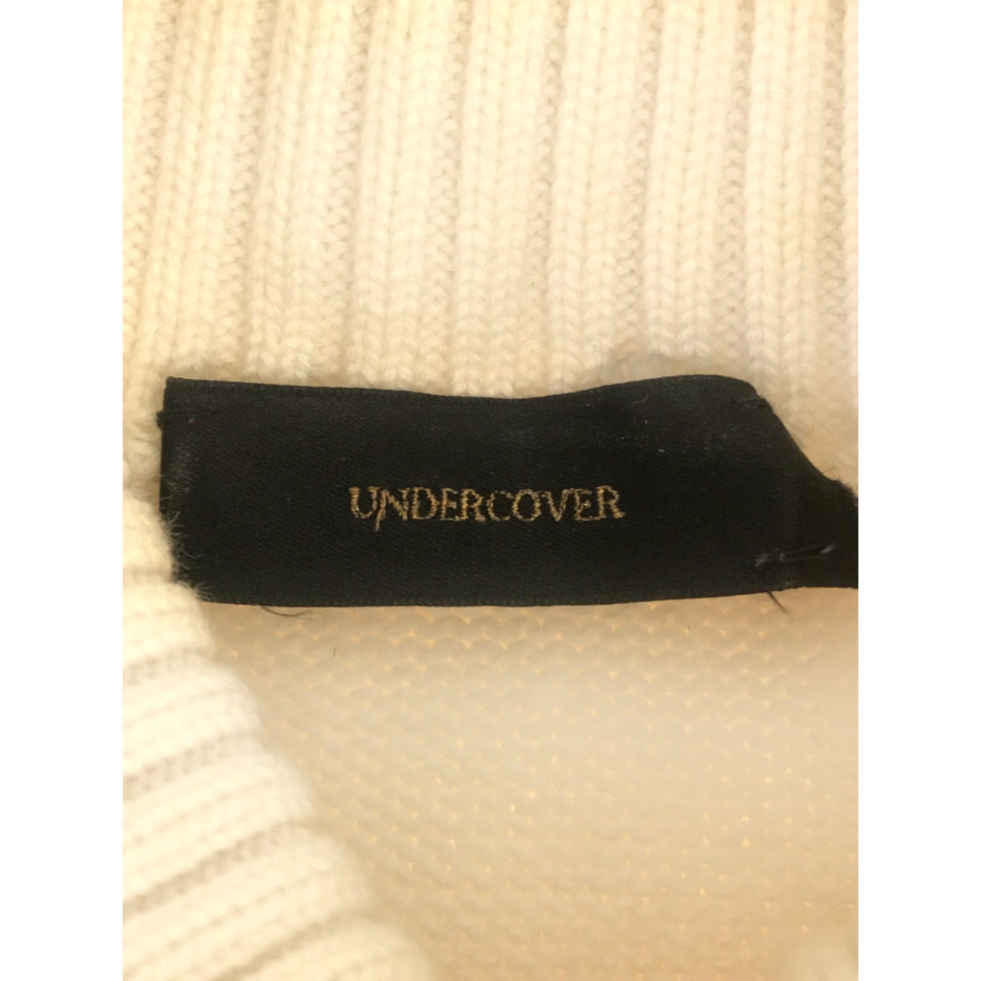 UNDERCOVER(アンダーカバー)のUNDER COVER アンダーカバー 15AW シースルーデザインタートルネックニットセーター ホワイト 2 レディースのトップス(ニット/セーター)の商品写真