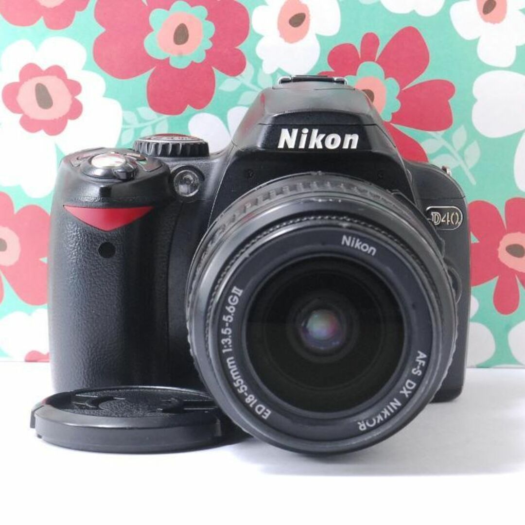 美品　一眼レフ　nikon Ｄ40  手振れ補正レンズ付　wi-fi SDカード