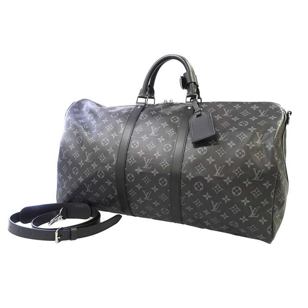 ルイヴィトン ボストンバッグ モノグラム・エクリプス キーポル・バンドリエール55 M40605 LOUIS VUITTON トラベルバッグ 2way