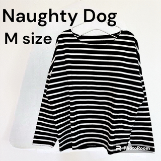 Naughty Dog ボーダーロンT Mサイズ(Tシャツ(長袖/七分))
