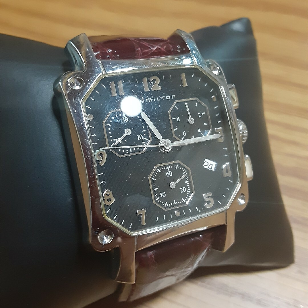 ハミルトン　ロイド　クロノグラフ　デイト　メンズ腕時計　正常稼働品
