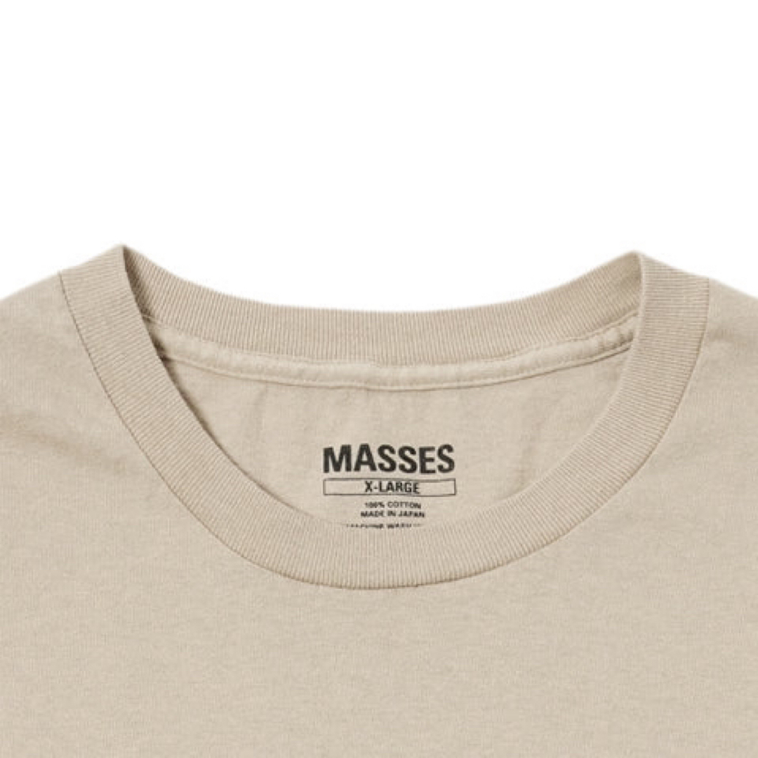 MASSES マシス　T-SHIRT YIQIBAT ティーシャツ　SAND L 4