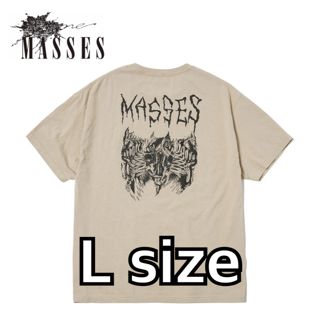MASSES マシス　T-SHIRT YIQIBAT ティーシャツ　SAND L