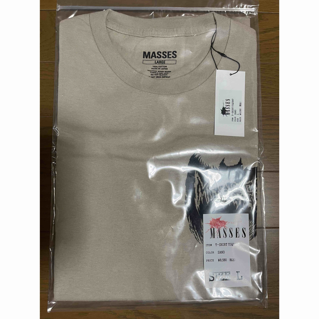 MASSES マシス　T-SHIRT YIQIBAT ティーシャツ　SAND L 5